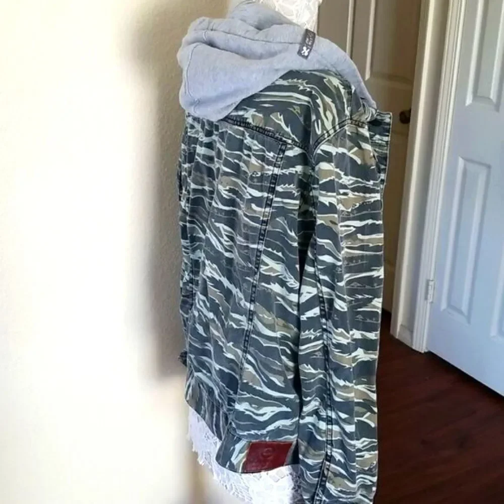 LRG Camo Hoodie Jacket‎ Gorpcore Adventurecore Size XL